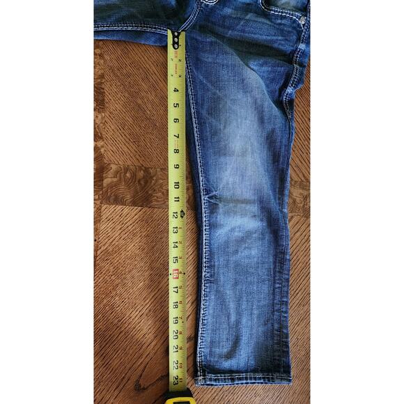 Rock Revival Jeans 27 EU distressed Mid Rise Skinny Embellished Rhinestones - Picture 8 of 10